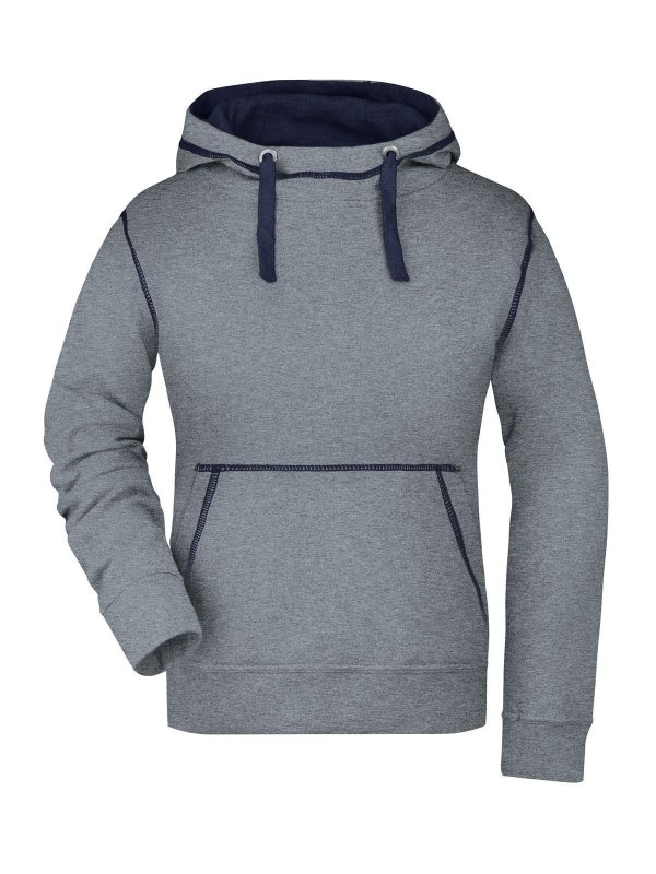grey melange/navy